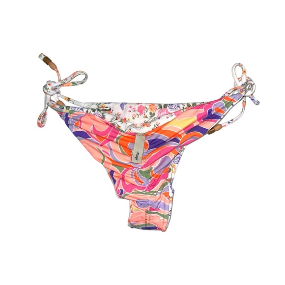 NWOT Maaji Floral Swirl Print Reversible Bikini Botton MEDIUM - Picture 2 of 5